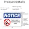Signmission This Is Not A Handwashing Sink Sign With Symbol, 7 in W x Rectangle, Vinyl Decal OS-2PACK-NS-D-57-L-18631 - alternate 3